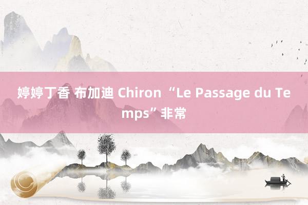 婷婷丁香 布加迪 Chiron “Le Passage du Temps”非常