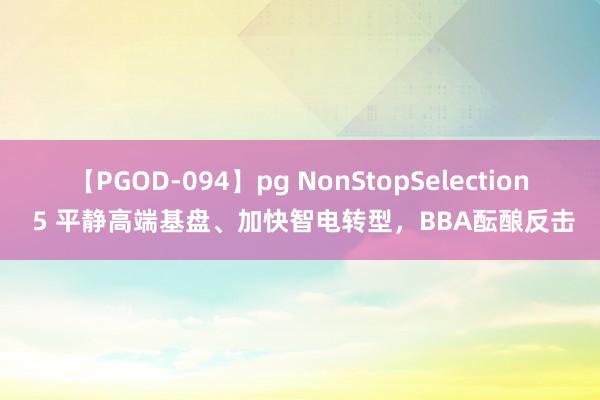 【PGOD-094】pg NonStopSelection 5 平静高端基盘、加快智电转型，BBA酝酿反击