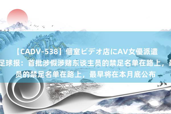 【CADV-538】個室ビデオ店にAV女優派遣します。8時間DX 足球报：首批涉假涉赌东谈主员的禁足名单在路上，最早将在本月底公布